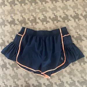 FP Movement by Free People Navy and Peach Athletic Shorts